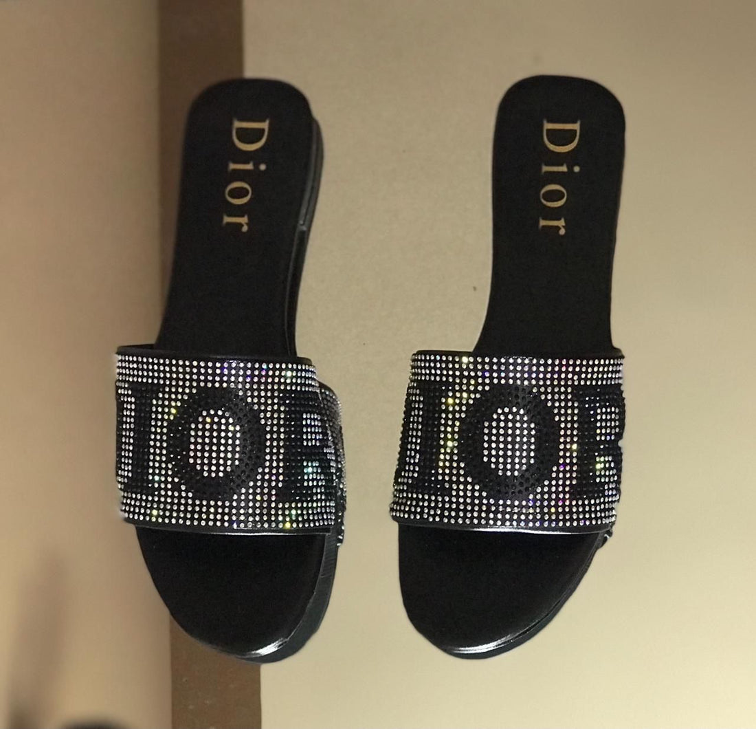 Dior Rhine Stone Flats