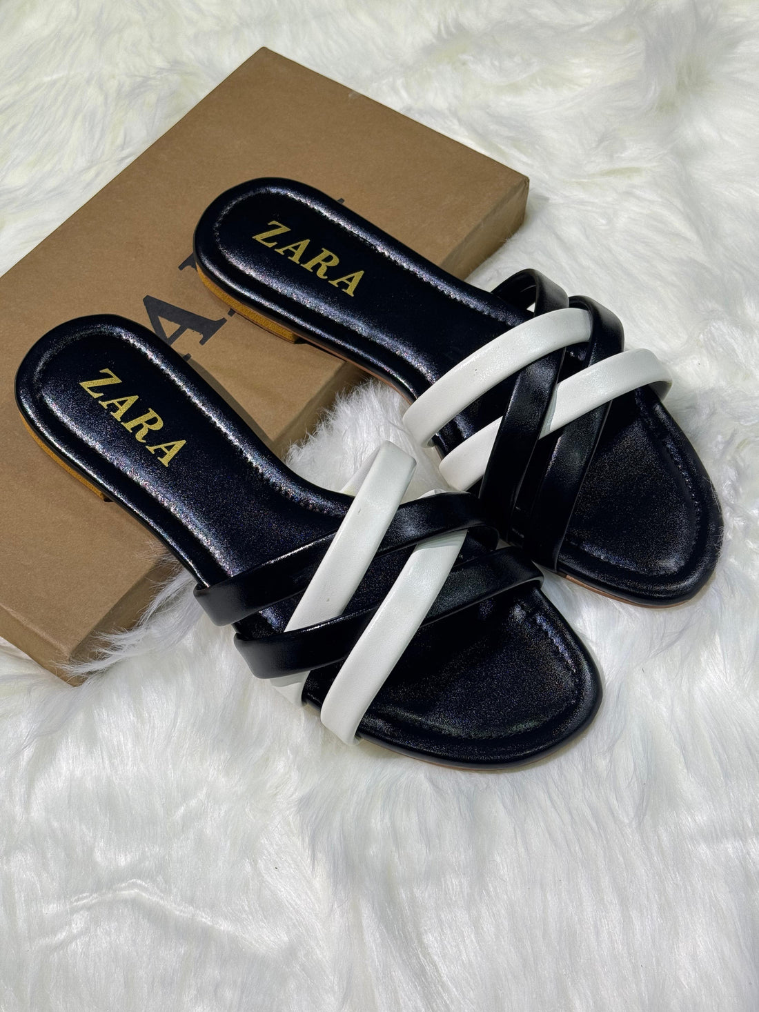 Zara Cross Strap Flats