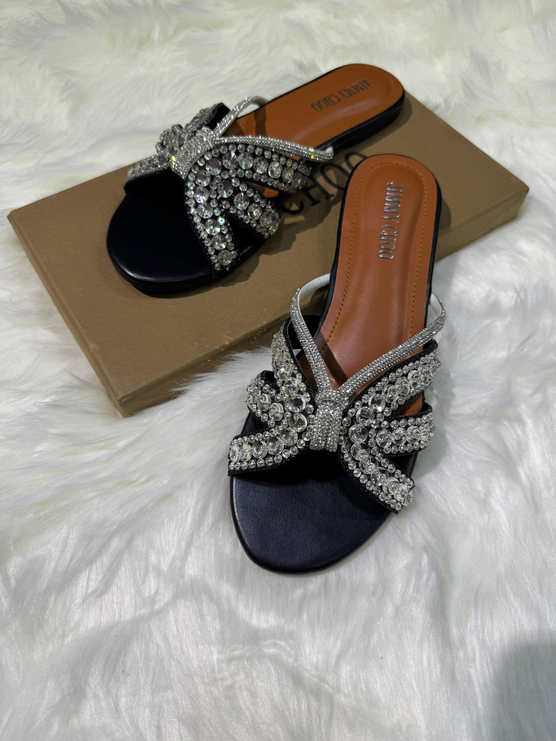 Jimmy Choo Crystal Flats